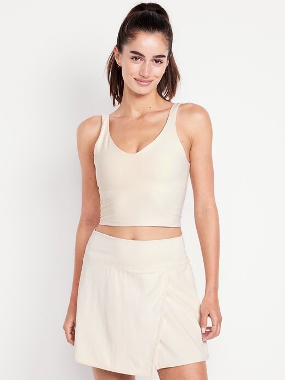 Old Navy Light Support PowerSoft Rib Longline Sports Bra
